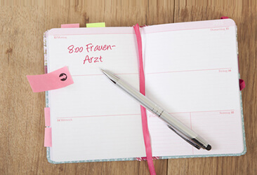 Terminkalender mit Frauenarzt-Termin